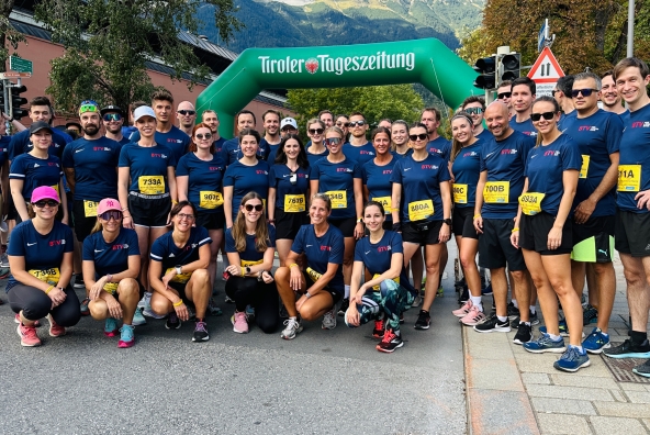 BTV Teams beim Tiroler Firmenlauf.